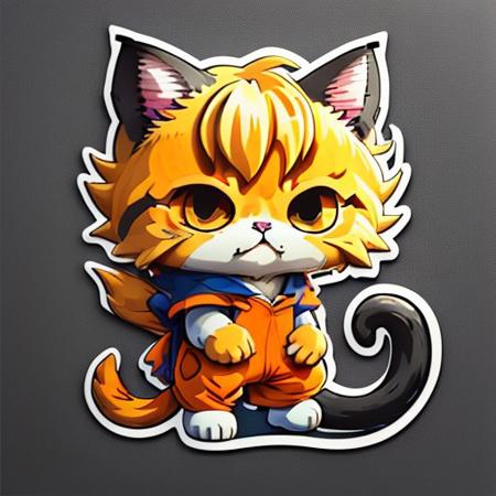 00164-1872529994-cute cartoon sticker of a cat dressed as Goku.jpg